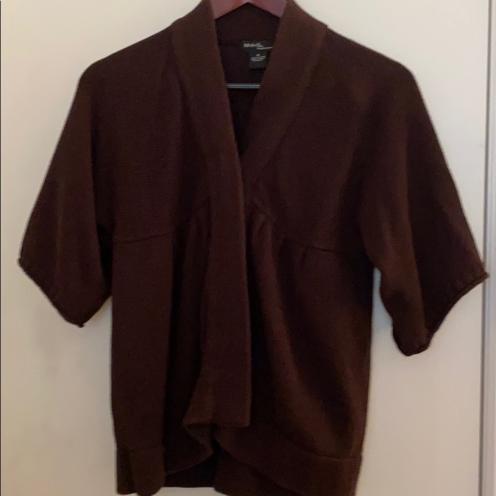 M-A-G 100% Cotton Dark Brown Baby Doll Sweater
